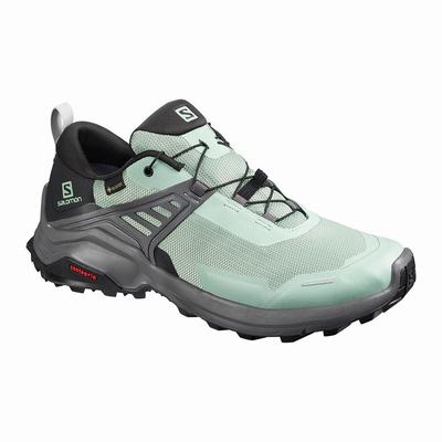 Salomon X RAISE GORE-TEX - Naisten Vaelluskengät - Vihreä/Mustat